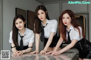 A group of young women sitting on top of a couch.