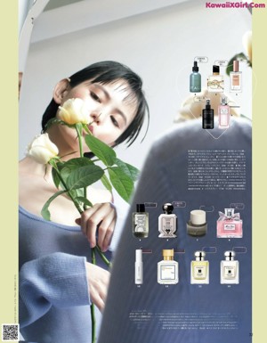 A magazine page with a bunch of different types of skin care products.